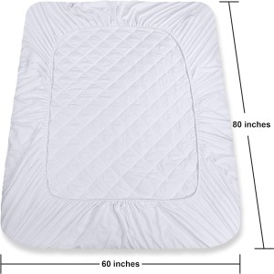 Utopia Bedding Quilted Fitted Mattress Pad (King), Elastic Fitted Mattress Protector, Mattress Cover